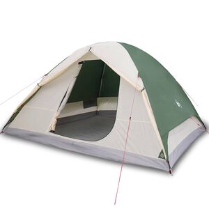 vidaXL Tenda de campismo c&uacute;pula para 6 pessoas imperme&aacute;vel verde