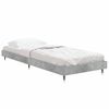 vidaXL Estrutura de cama 75x190 cm derivados de madeira cinza cimento