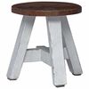 vidaXL Banqueta Natural 22 x 22 x 24 cm Madeira de Mogno