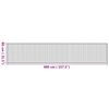 vidaXL Tapete retangular 80x400 cm bambu cor natural