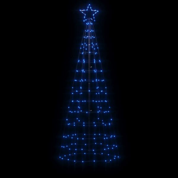 vidaXL &Aacute;rvore de Natal LED com Spikes 220 LEDs Azul 180 cm