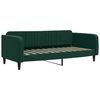 vidaXL Sof&aacute;-cama c/ gavet&atilde;o e gavetas 90x200 cm veludo verde-escuro