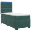 vidaXL Cama box spring com colch&atilde;o Verde-Escuro 80 x 200 cm Veludo