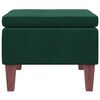 vidaXL Banco com pernas de madeira veludo verde-escuro