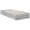 vidaXL Cama com Armazenamento com cabeceira Cinza Sonoma 90 x 200 cm