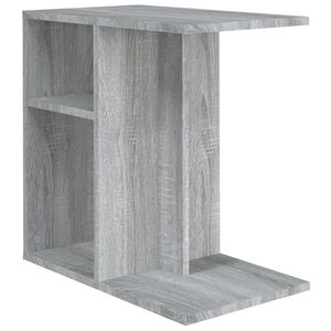vidaXL Mesa de apoio 50x30x50 cm derivados de madeira cinzento sonoma