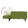 vidaXL Sof&aacute;-cama de 2 lugares com apoio de p&eacute;s veludo verde-claro