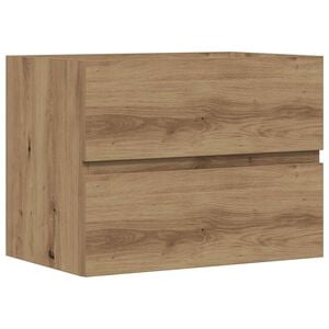 vidaXL Arm&aacute;rio de casa de banho derivados madeira carvalho artisiano