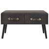 vidaXL Mesa de centro 80x40x46 cm veludo cinzento