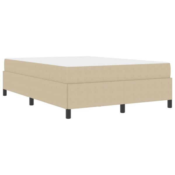 vidaXL Estrutura da Cama Cinza Verde Claro 140 x 200 cm tecido