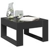 vidaXL Mesa de centro luzes LED Infinity 50x53x30 cm preto