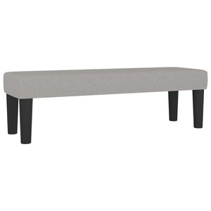 vidaXL Banco 100x30x30 cm tecido cinza-claro