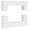 vidaXL Conjunto de m&oacute;vel de TV 5 unid. Branco Brilhante