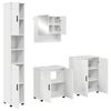 vidaXL Conjunto de M&oacute;veis para Banheiro 4 pcs Branco Brilhante