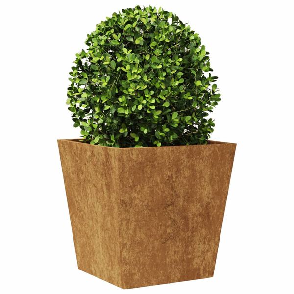 vidaXL Garden Planter 40x40x40 cm a&ccedil;o resistente &agrave;s intemp&eacute;ries