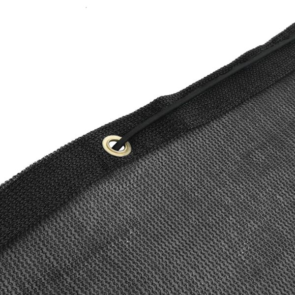 vidaXL Rede de reboque PEAD 2,5x4,5 m preto