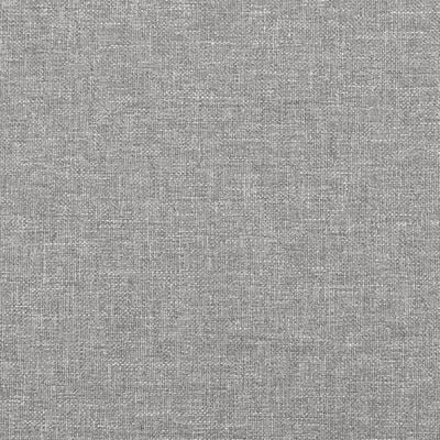 vidaXL Cama com molas/colchão 140x190 cm tecido cinzento-claro