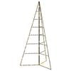 vidaXL &Aacute;rvore de natal de metal com LED KUOPIO 140 cm Branco quente