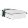 vidaXL Estrutura cama c/ gavetas 75x190 cm derivados de madeira branco