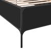 vidaXL Estrutura de cama 100x200 cm derivados de madeira/metal preto
