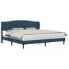 vidaXL Estrutura da Cama com cabeceira Azul 200 x 200 cm Veludo