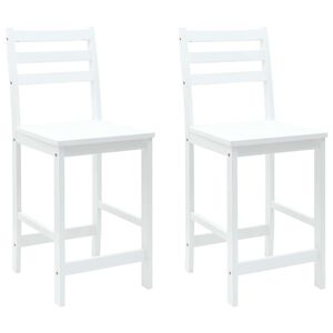 vidaXL Cadeiras de Jantar 2 pcs Branco 40 x 47,5 x 99,5 cm