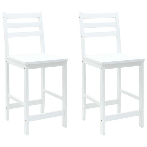 vidaXL Cadeiras de Jantar 2 pcs Branco 40 x 47,5 x 99,5 cm