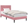 vidaXL Estrutura da Cama com cabeceira Rosa 80 x 200 cm Veludo