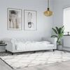 vidaXL Sof&aacute;-cama 80x200 cm couro artificial branco
