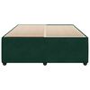 vidaXL Estrutura de cama sem colch&atilde;o 140x190 cm veludo verde-escuro
