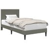 vidaXL Estrutura da Cama com cabeceira Cinzento-claro 100 x 200 cm
