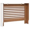vidaXL Cobertura de radiador 112x19x81,5 cm MDF branco