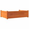 vidaXL Cama para c&atilde;es 95,5x65,5x28 cm madeira de pinho castanho-mel