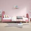 vidaXL Estrutura de Cama Infantil com Cabeceira Rosa 90 x 200 cm