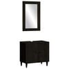 vidaXL 2 pcs conj. m&oacute;veis p/ casa de banho madeira mangueira maci&ccedil;a