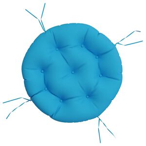 vidaXL Almofad&atilde;o redondo &Oslash; 60 x11 cm tecido oxford azul-claro