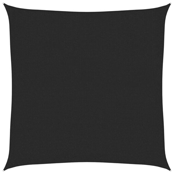 vidaXL Para-sol estilo vela 160 g/m&sup2; 3,6x3,6 m PEAD preto