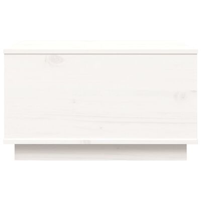 vidaXL Mesa de centro 60x50x35 cm madeira de pinho maciça branco