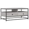 vidaXL Mesa de centro 100x51x45cm derivados de madeira cinzento sonoma