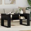 vidaXL Mesa de centro com armazenamento Carvalho Preto 92 x 53 x 45 cm