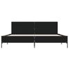 vidaXL Estrutura de cama 200x200 cm derivados de madeira/metal preto