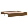 vidaXL Estrutura de cama 200x200 cm madeira maci&ccedil;a castanho mel