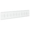 vidaXL Cesto gabi&atilde;o com cobertura 1000x50x200 cm ferro galvanizado