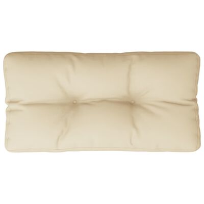 vidaXL Almofadão para sofá de paletes 70x40x12 cm tecido bege