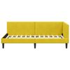 vidaXL Estrutura de Cama de Canto Amarelo 90 cm x 200 cm Veludo