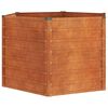 vidaXL Canteiro de jardim 129x129x77 cm a&ccedil;o corten cor enferrujado