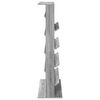 vidaXL Estante de Revistas Cinza Sonoma 70 x 41 x 156 cm