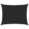 vidaXL Para-sol estilo vela retangular 160 g/m&sup2; 6x8 m PEAD preto
