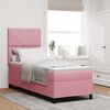 vidaXL Cama Box com colch&atilde;o com cabeceira Rosa 80 x 200 cm tecido