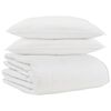 vidaXL Edredom de Inverno com travesseiro 3 pcs Branco Pena de ganso